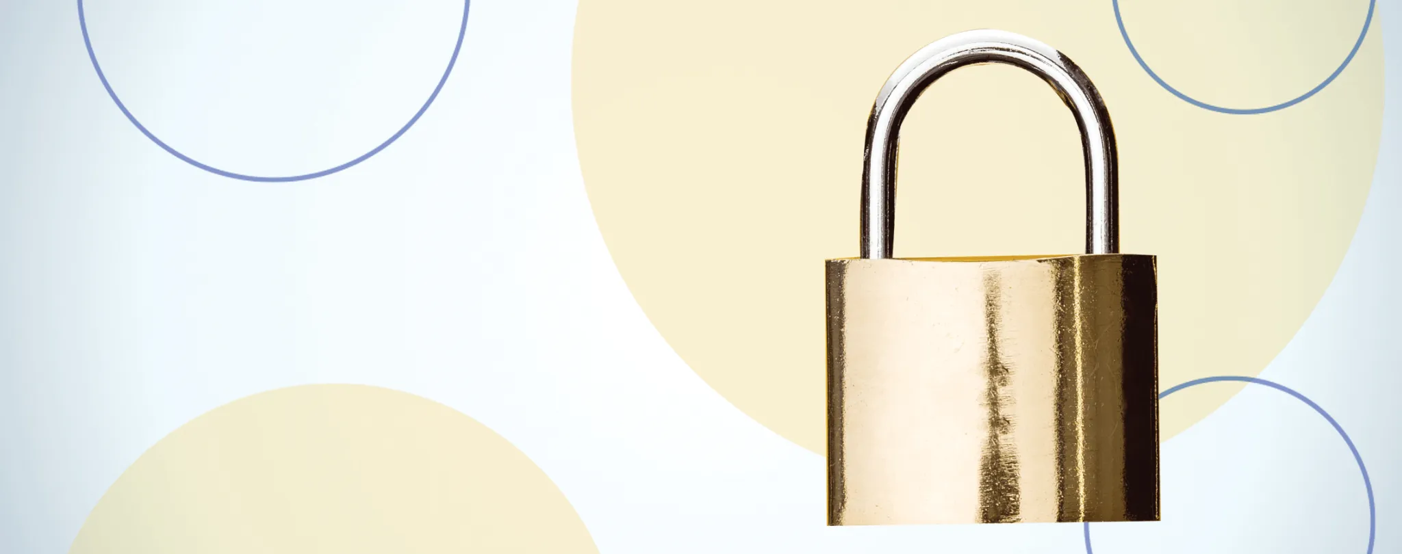 Gold padlock symbolizing security and privacy on the Louisiana Workers' Comp privacy policy page